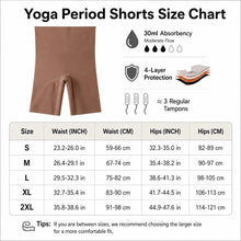 Load image into Gallery viewer, High Waisted Boyshort Yoga Period Underwear | ≈3 Regular Tampons | OEKO-TEX Certified | Free Wet Bag &amp; Laundry Bag
