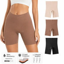 Load image into Gallery viewer, High Waisted Boyshort Yoga Period Underwear | ≈3 Regular Tampons | OEKO-TEX Certified | Free Wet Bag &amp; Laundry Bag
