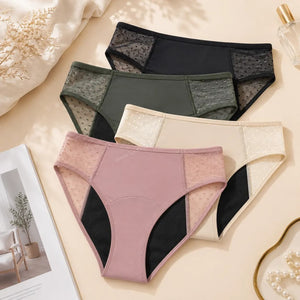 Lace Period Brief | ≈4 Regular Tampons | OEKO-TEX Certified | Free Wet Bag & Laundry Bag