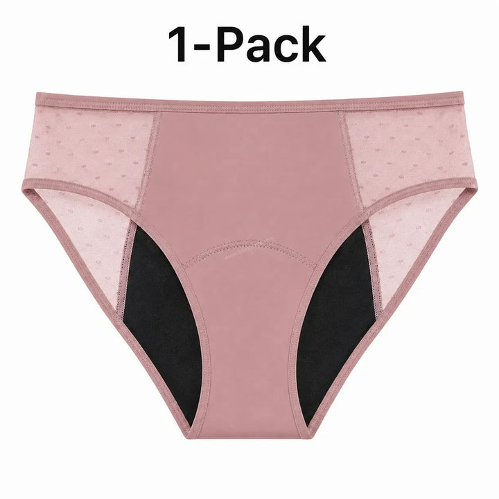 Lace Period Brief | ≈4 Regular Tampons | OEKO-TEX Certified | Free Wet Bag & Laundry Bag