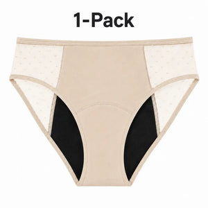 Lace Period Brief | ≈4 Regular Tampons | OEKO-TEX Certified | Free Wet Bag & Laundry Bag