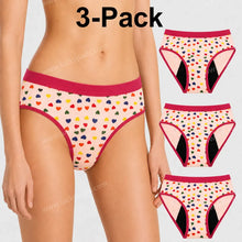 Load image into Gallery viewer, Mid Rise Period Brief | ≈3 Regular Tampons | OEKO-TEX Certified | Free Wet Bag &amp; Laundry Bag
