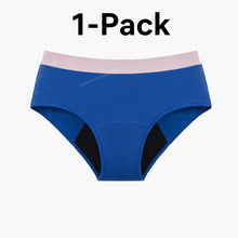Load image into Gallery viewer, Mid Rise Period Brief | ≈3 Regular Tampons | OEKO-TEX Certified | Free Wet Bag &amp; Laundry Bag
