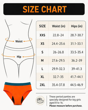 Mid Rise Period Brief | ≈3 Regular Tampons | OEKO-TEX Certified | Free Wet Bag & Laundry Bag
