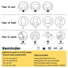 Load image into Gallery viewer, LUCKYPADS Organic Cotton Cloth Menstrual Pads Care Instructions

