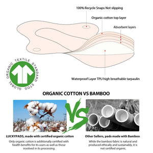 How LUCKYPADS Organic Cotton Cloth Menstrual Pads Work