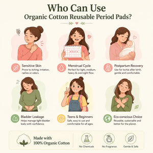 Who Can Use LUCKYPADS Organic Cotton Cloth Menstrual Pads