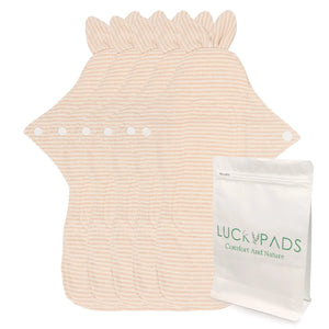 5-Piece 11" Organic Cotton Cloth Pads(4 Patterns Optional)