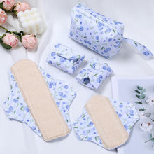 Load image into Gallery viewer, Organic Cotton Cloth Pads Starter Set(6 Patterns Optional)
