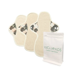 Load image into Gallery viewer, LUCKYPADS Organic Cotton Pocket Style Cloth Menstrual Pads Starter Set
