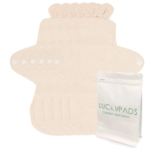 5-piece 9.8" Organic Cotton Reusable Menstrual Pads(8 Patterns Optional)