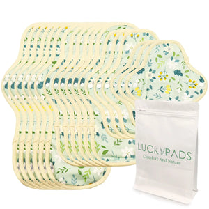 3-piece Organic Cotton Reusable Menstrual Pads(4 Size Optional)