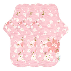 3-piece Luckypads organic cotton reusable menstrual pads, Night Pads