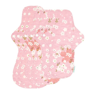 3-Piece Organic Cotton Reusable Menstrual Pads(5 Size Optional)