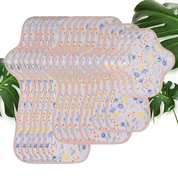 Luckypads organic cotton reusable menstrual pads, Heavy Flow Kit