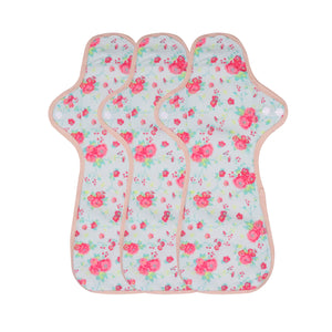 3-Piece Organic Cotton Reusable Menstrual Pads(4 Size Optional)