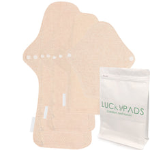 Load image into Gallery viewer, 3-piece Organic Cotton Cloth Menstrual Pads(4 Size Optional)
