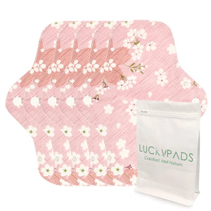 5-piece Organic Cotton Reusable Menstrual Pads(8 Patterns Optional)