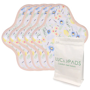 5-piece Organic Cotton Reusable Menstrual Pads(8 Patterns Optional)