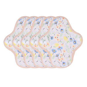 5-piece Luckypads organic cotton reusable pads, Day Pads