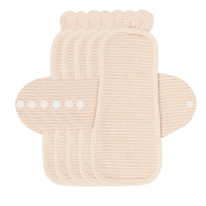 5-piece Luckypads organic cotton reusable pads, Day Pads