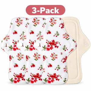 Organic Cotton Reusable Pads(4 Patterns Optional)