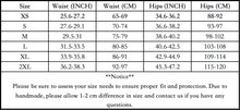 Load image into Gallery viewer, sizing chart of luckypads teen period underwear
