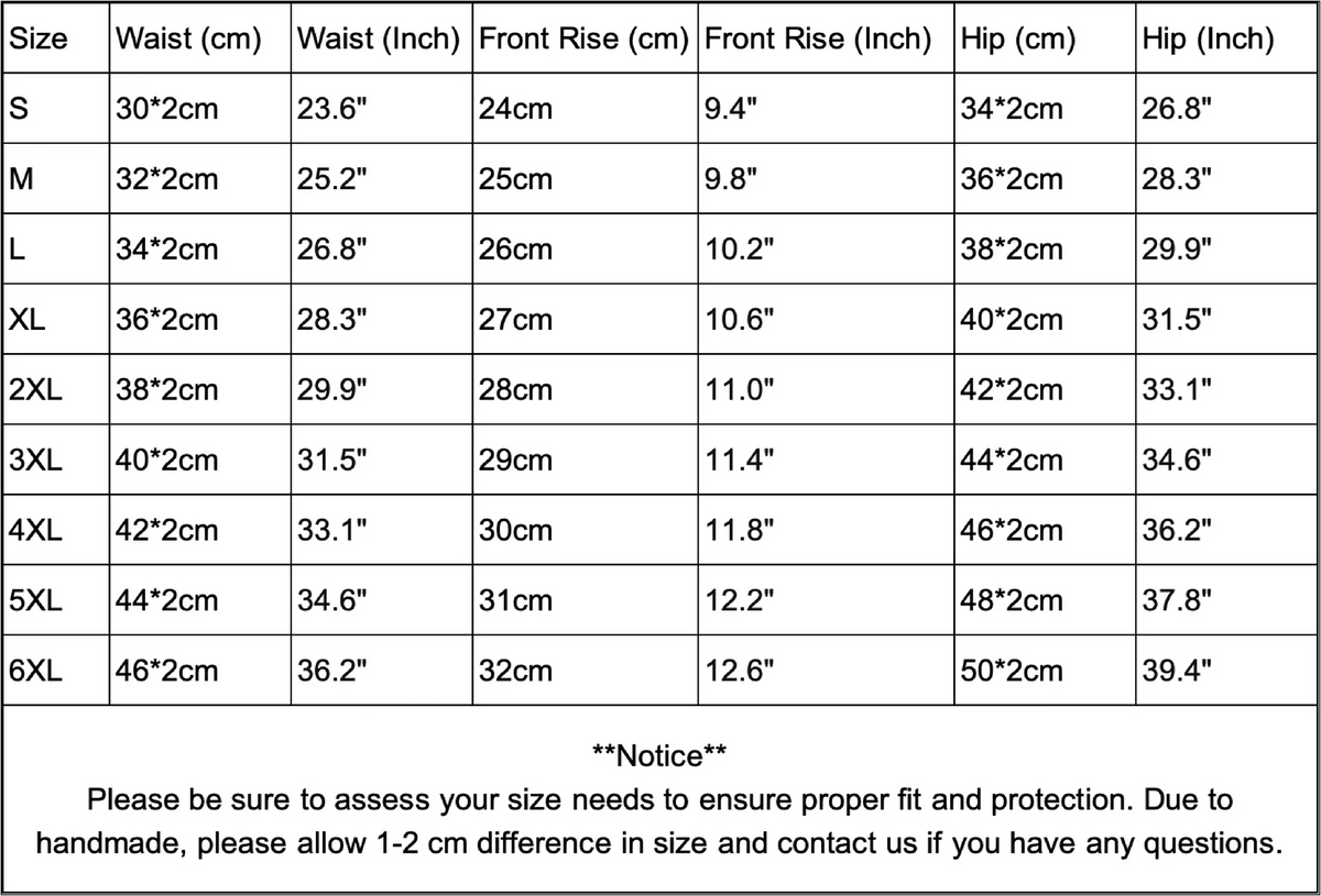 Size chart for First Period Starter Kit for Teens | 2 Period Underwear, 3 Organic Cotton Reusable Pads & FREE Accessories
