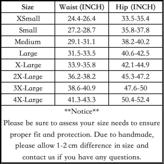 Size chart for High Waisted Seamless Period Brief | ≈5 Regular Tampons | OEKO-TEX Certified | Free Wet Bag & Laundry Bag