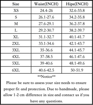 sizing chart of luckypads reusable period underwear