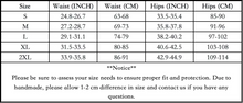Load image into Gallery viewer, sizing chart of luckypads period underwear sizing chart
