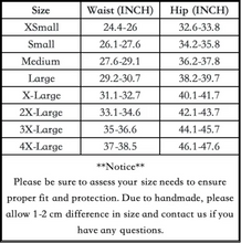 Load image into Gallery viewer, sizing chart of luckypads reusable menstrual panties

