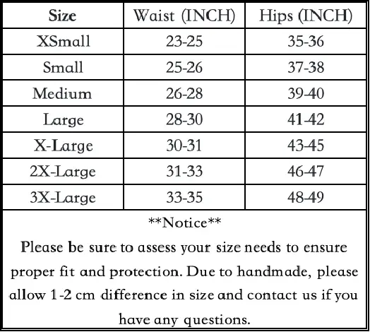 Size chart for Lace Period Thong | ≈1/2 Regular Tampons | OEKO-TEX Certified | Free Wet Bag & Laundry Bag