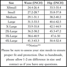 Load image into Gallery viewer, sizing chart of  luckypads period underwear sizing chart
