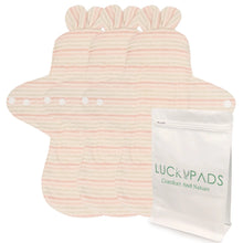 Load image into Gallery viewer, 3-piece Organic Cotton Reusable Menstrual Pads(3 Sizes Optional)
