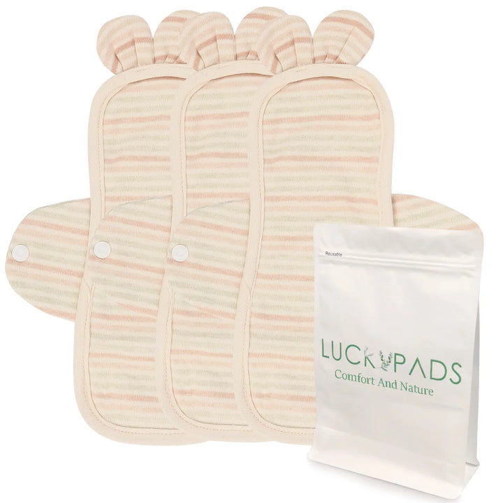 3-piece Organic Cotton Reusable Menstrual Pads(3 Sizes Optional)