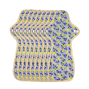 9-piece Luckypads reusable menstrual pads, Night Pads Plus