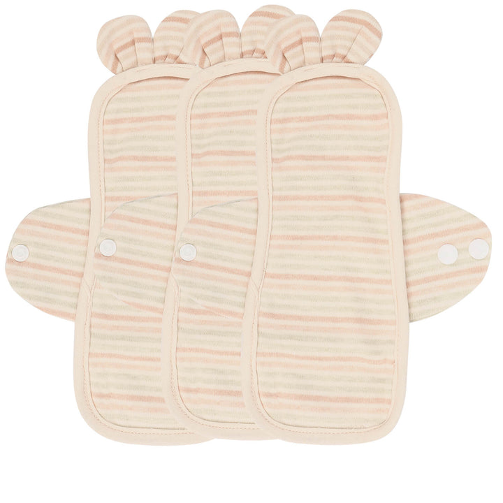 3-piece Luckypads reusable menstrual pads, Panty Liners Plus