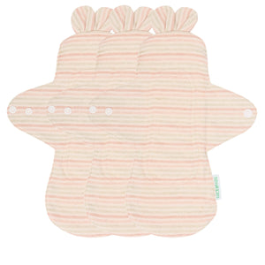 3-piece Luckypads reusable menstrual pads, Day Pads