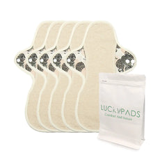 Load image into Gallery viewer, 5-piece Organic Cotton Reusable Menstrual Pads for Heavy Flow(7 Patterns Optional)
