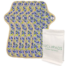 Load image into Gallery viewer, 5-piece 13.78" Organic Cotton Reusable Menstrual Pads(5 Patterns Optional)

