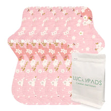 Load image into Gallery viewer, 5-piece 13.78" Organic Cotton Reusable Menstrual Pads(5 Patterns Optional)

