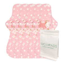 Load image into Gallery viewer, 5-piece 13.78" Organic Cotton Reusable Menstrual Pads(5 Patterns Optional)
