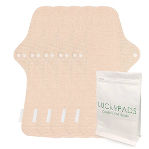 5-piece Organic Cotton Reusable Menstrual Pads for Heavy Flow(7 Patterns Optional)