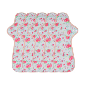 5-piece Luckypads reusable menstrual pads for heavy flow, Night Pads Plus
