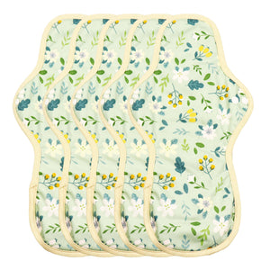 5-piece Luckypads reusable menstrual pads for heavy flow, Night Pads Plus
