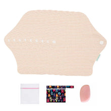 Load image into Gallery viewer, 9-Piece Organic Cotton Reusable Pantyliners(FREE Laundry Bag+Wet Bag+Stain-Removal Soap)
