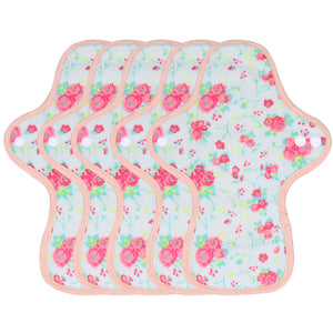 5-piece Luckypads reusable sanitary pads, Day Pads