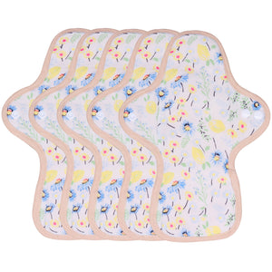 5-piece Luckypads reusable sanitary pads, Day Pads