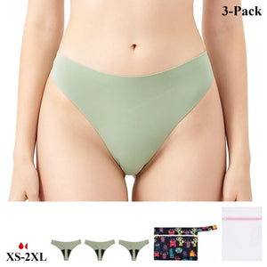 Mid Rise Seamless Period Thong | ≈2 Regular Tampons | OEKO-TEX Certified | Free Wet Bag & Laundry Bag